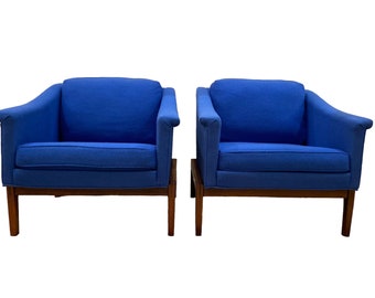 Pair Mid Century lounge chairs c. 1950's