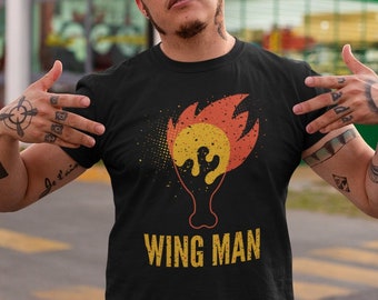 Buffalo Chicken Wing Shirt, Wing Man, Buffalo Wings, Unisex t-shirt, wing lover, Hot wings, dad gift, man gift, hot sauce, bachelor party