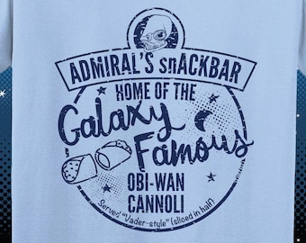 Star Wars T-shirt Obi-Wan Cannoli served at Admiral's snAckbar funny Star Wars shirt for Star Wars Lovers