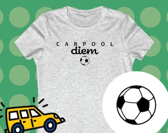 Soccer/Football Mom Gift Carpool Shirt | Soccer Mom Gift | Women Bella+Canvas | Sport Shirt | Cute gift for Mom Tee | Carpool Mom | Mom taxi