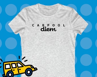 Carpool-shirt van moeder | Damesstijl Bella+Canvas | Sportshirt | Carpool Tee schattig moeder cadeau | Carpool moeder | Voetbal moeder cadeau voor moeder | Mama taxi