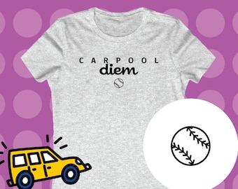 Baseball Mom Softball Mom Gift Carpool Shirt | Women style Bella+Canvas | Sport Shirt | Cute gift for Mom Tee | Carpool Mom Soccer Mom taxi