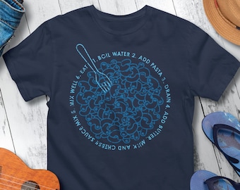 Mac n Cheese Recipe T-Shirt: Funny Foodie Gift for College Students