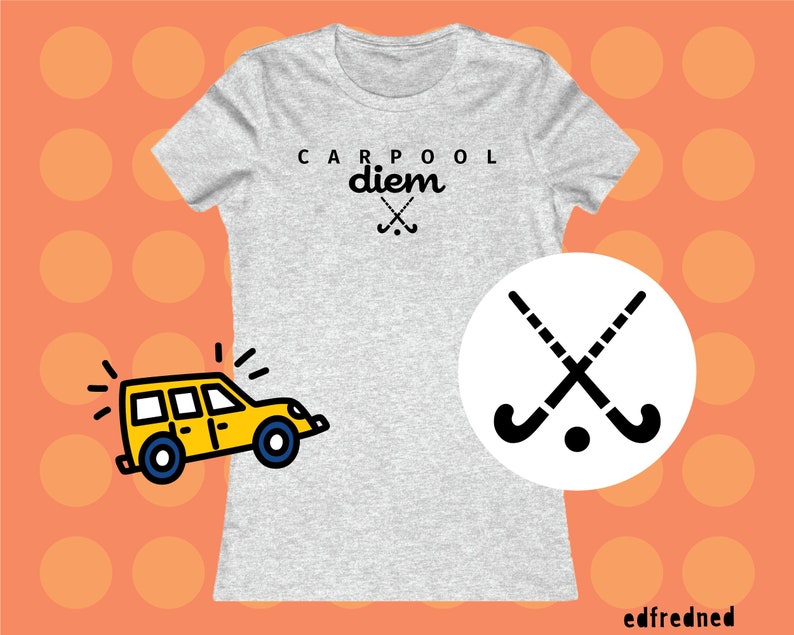 Field Hockey Mom Gift Carpool Shirt Women style BellaCanvas Sport Shirt Carpooling Tee Cute gift for Mom Tee Soccer mom taxi image 1