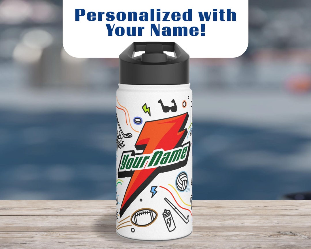 Personalized Sports Water Bottle: Custom Name All-sports Design ...