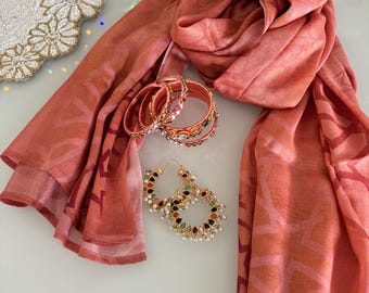 Happy colors Abstract Scarf, Hand Painted design, Christmas Thanksgiving Gift - infinity style, luxuriously silky fashion accessory