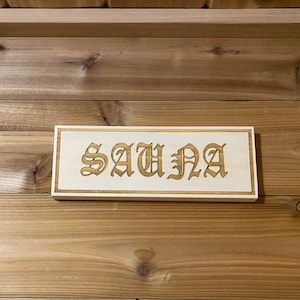 Aspen Sauna Sign
