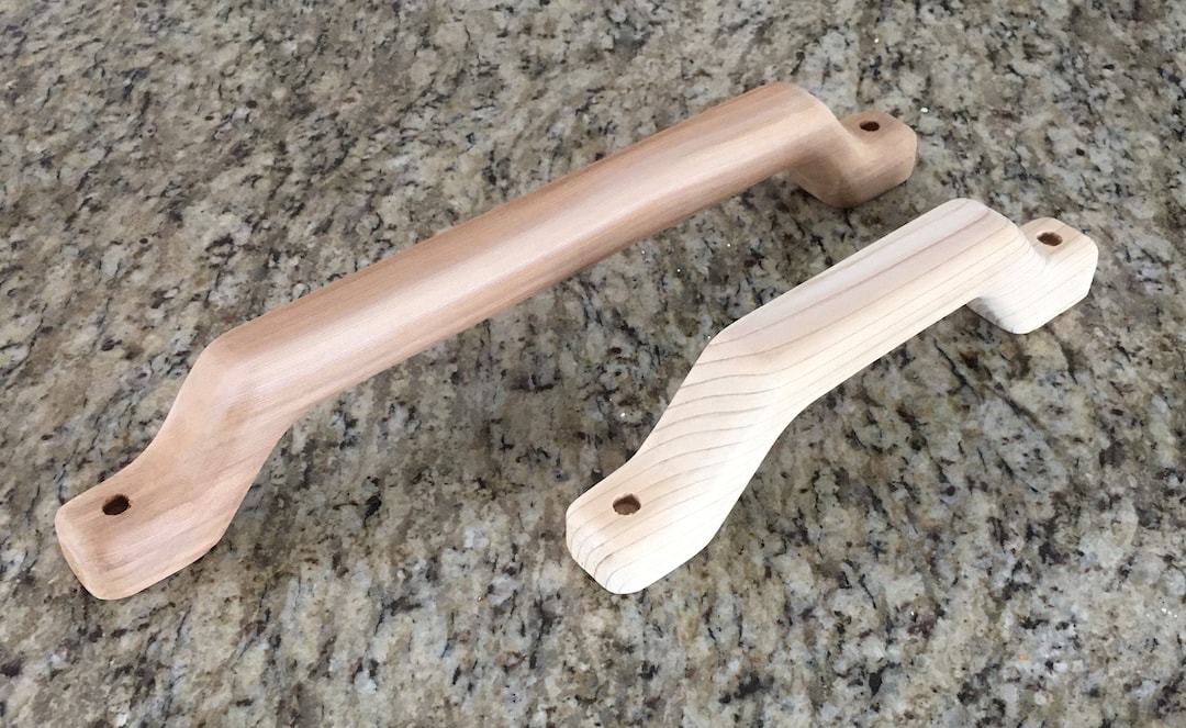 Custom Length Curved Cedar Sauna Door Handle Etsy