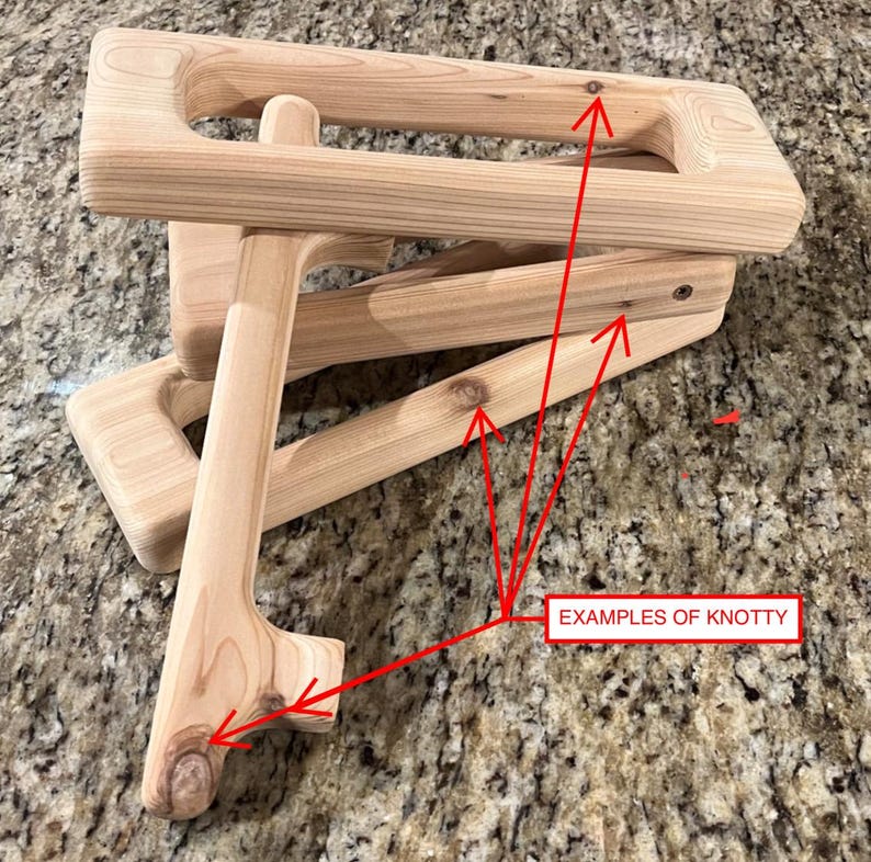 Double Cedar Sauna Door Handle 画像 10