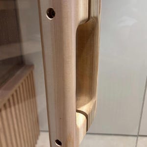Double Cedar Sauna Door Handle
