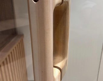 Double Cedar Sauna Door Handle