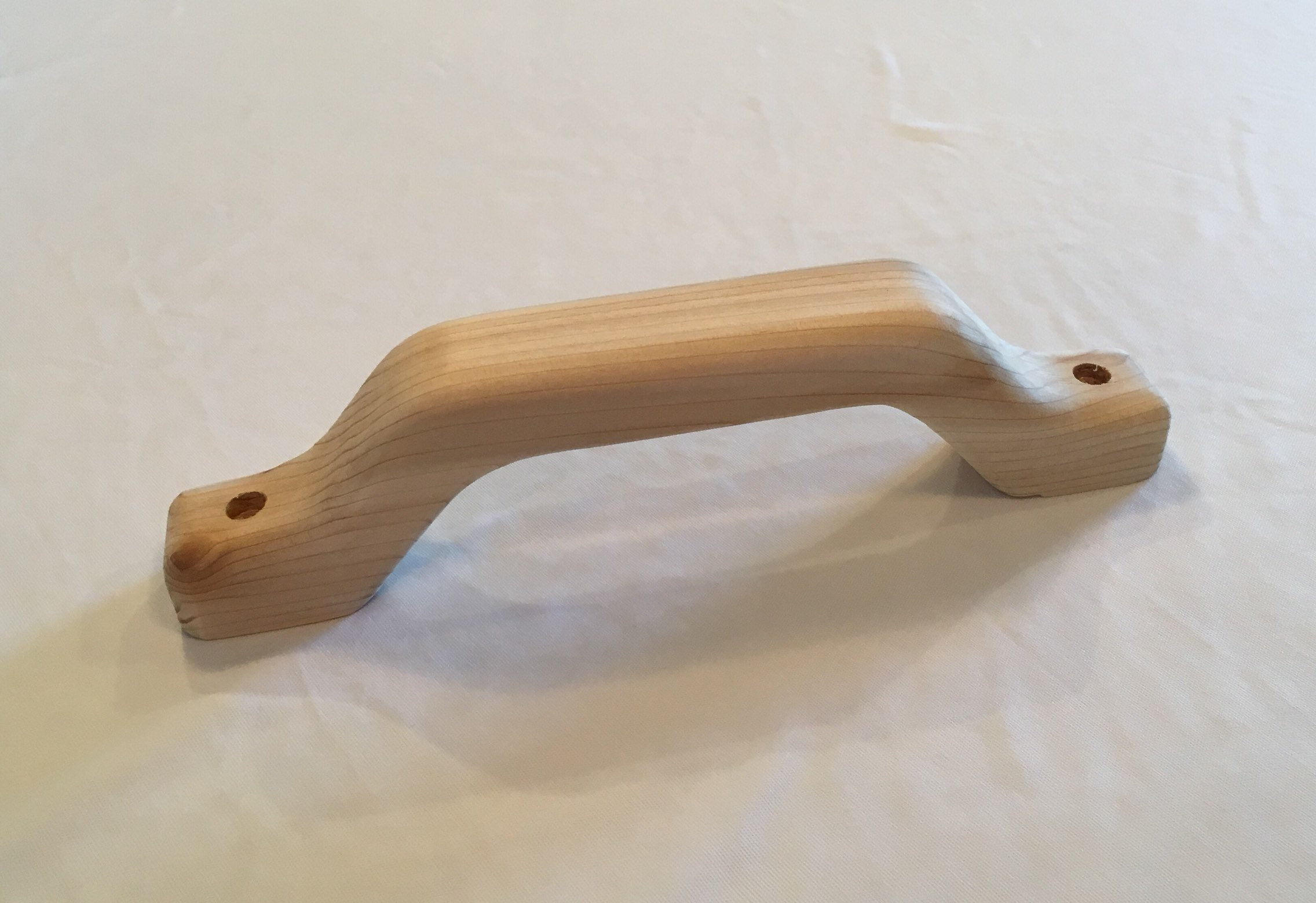 Curved Cedar Sauna Door Handle Etsy