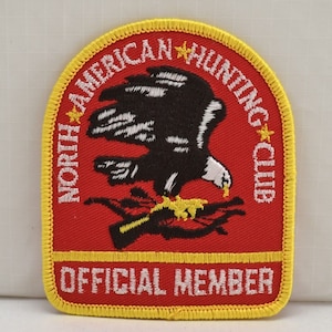 North American Hunting Club Official Member Patch - Rifle Eagle Bow & Arrows