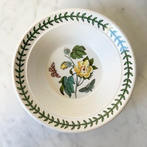 Portmeirion Botanic Garden 6.5&quot; Rim Cereal/Oatmeal Bowl Cotton Flower Old Mark