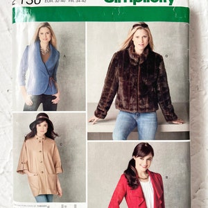 Einfachheit: Sew Stylish Misses 4 Jacken Schnittmuster #2150 Größen 6-8-10-12-14 Ungeschnitten