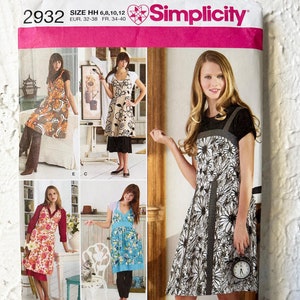 Simplicity Apron Hostess Kitchen Sewing Pattern #2932 Misses&#39; 6-8-10-12