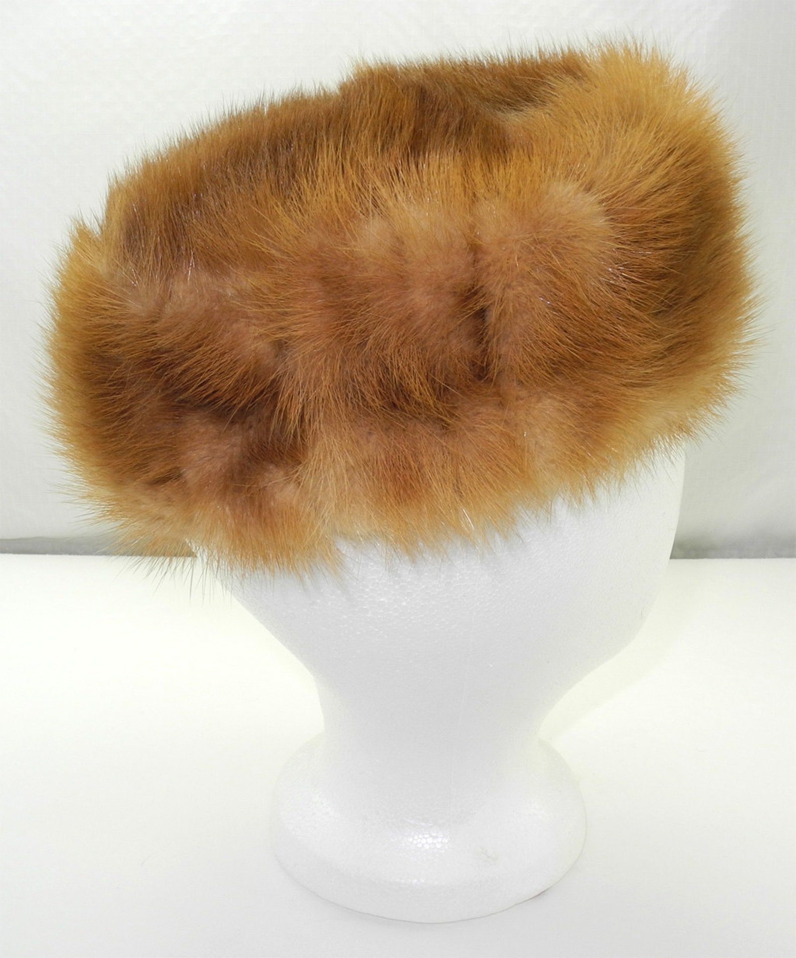 Vintage Amy New York Fur Hat Pillbox Style | Etsy