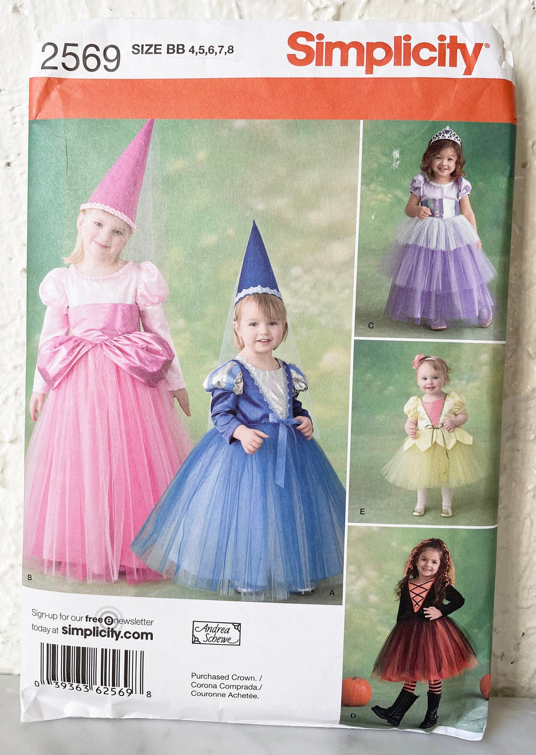 Simplicity Costumes Princess-witch-fairy Sewing Pattern 2569 Toddlers ...