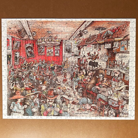 Vintage 1980 Gathering of the Herd Gary Patterson 550 Jigsaw