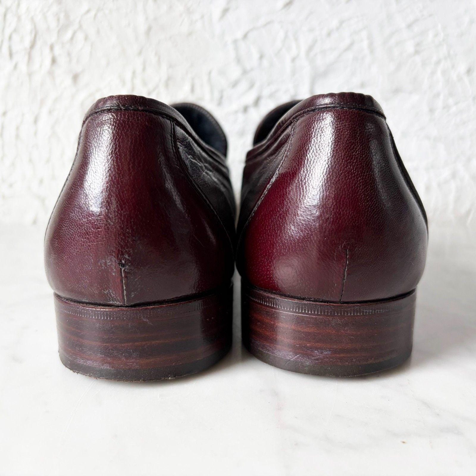 Wright Arch Preserver Penny Loafers 11.5 AAA Burgundy Italy w/Shoe Trees Wright Arch Preserver Penny Loafers 11.5 AAA Burgundy Italy  main image 2