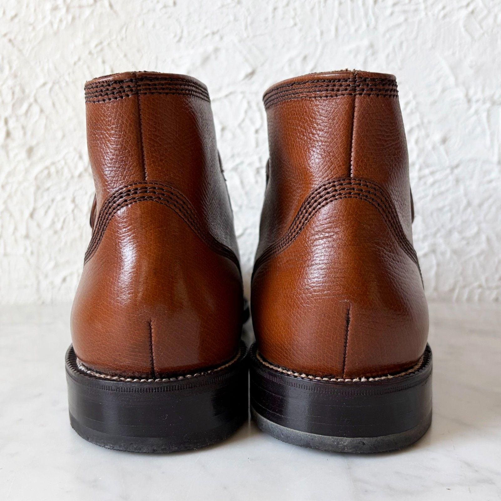 Vintage Florsheim Imperial Guardsman Boot Size 9 Brown Leather Monk Strap Unworn Vintage Florsheim Imperial Guardsman Boot Size 9 Brown  main image 4