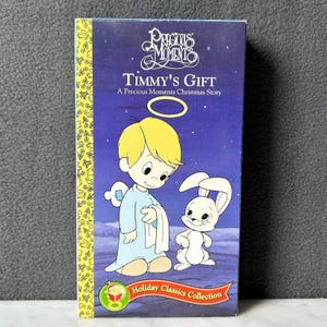 Precious Moments Timmy&#39;s Gift Christmas Story VHS Tape Animated Movie 1998