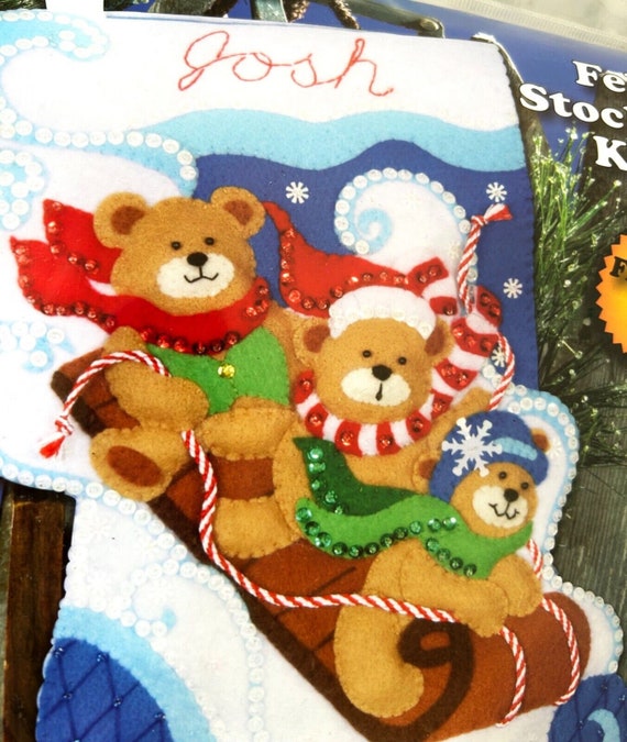 HBOffer Set Di 3 Calze Natalizie In Feltro Rosse, Verdi E Bianche – 19,7 Cm, Con Renna, Babbo Natale E Pupazzo Di Neve, Decorazioni Per Camino