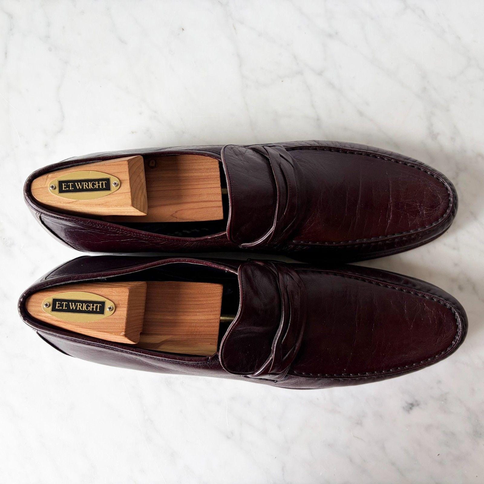 Wright Arch Preserver Penny Loafers 11.5 AAA Burgundy Italy w/Shoe Trees Wright Arch Preserver Penny Loafers 11.5 AAA Burgundy Italy  main image 4
