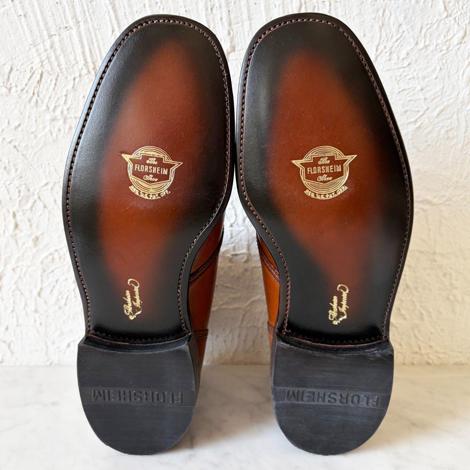 Vintage Florsheim Imperial Guardsman Boot Size 9 Brown Leather Monk Strap Unworn Vintage Florsheim Imperial Guardsman Boot Size 9 Brown  main image 2