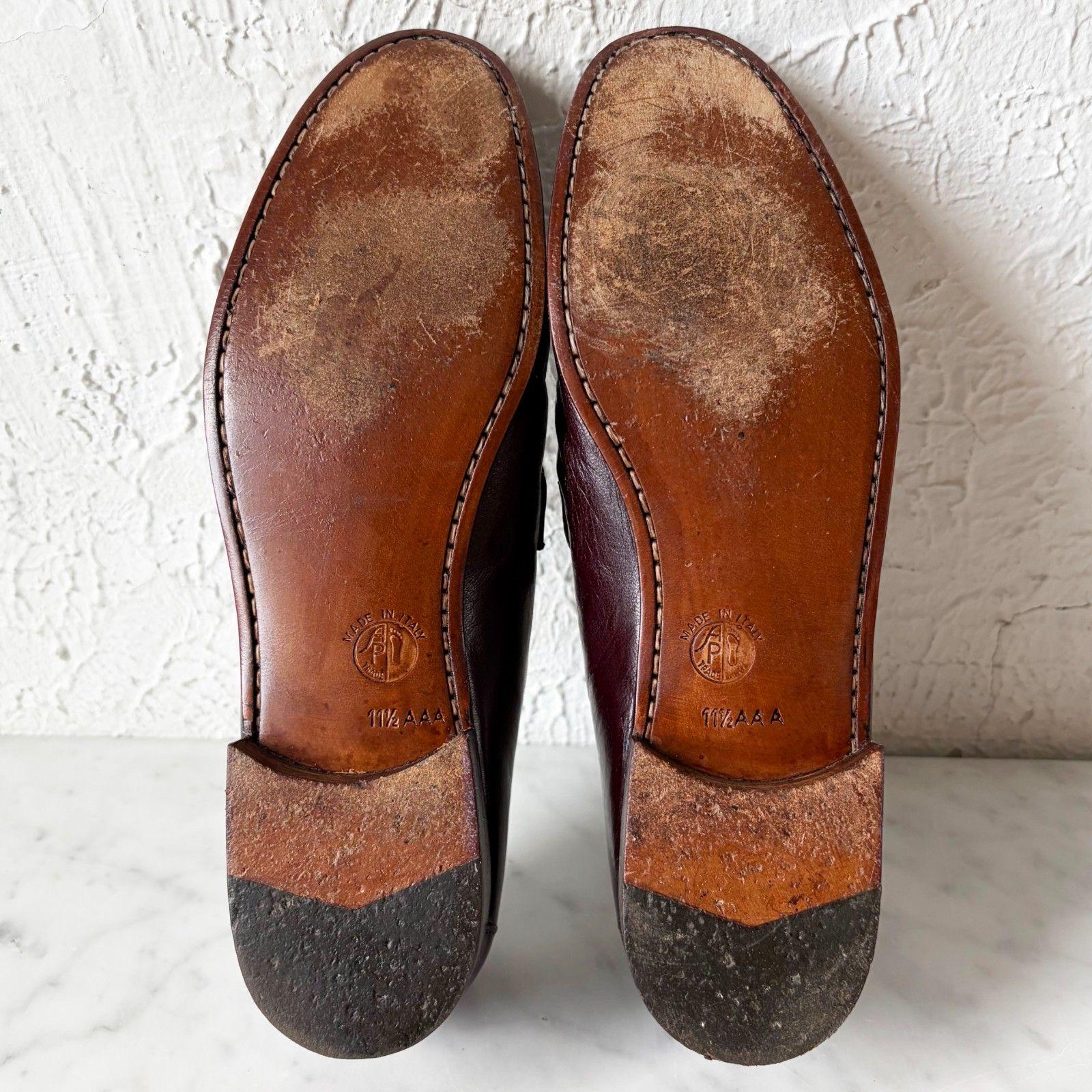 Wright Arch Preserver Penny Loafers 11.5 AAA Burgundy Italy  display picture 1