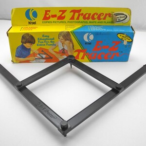 Vintage 1973 E-Z Tracer by K-tel Plastic Tracing Tool Enlarges Reduces ...