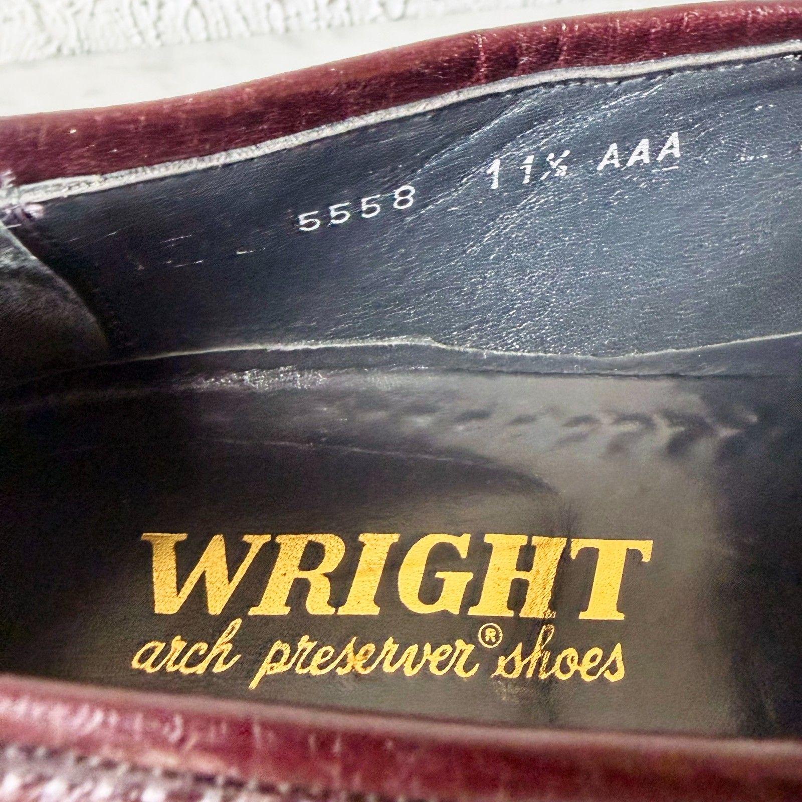 Wright Arch Preserver Penny Loafers 11.5 AAA Burgundy Italy  display picture 2