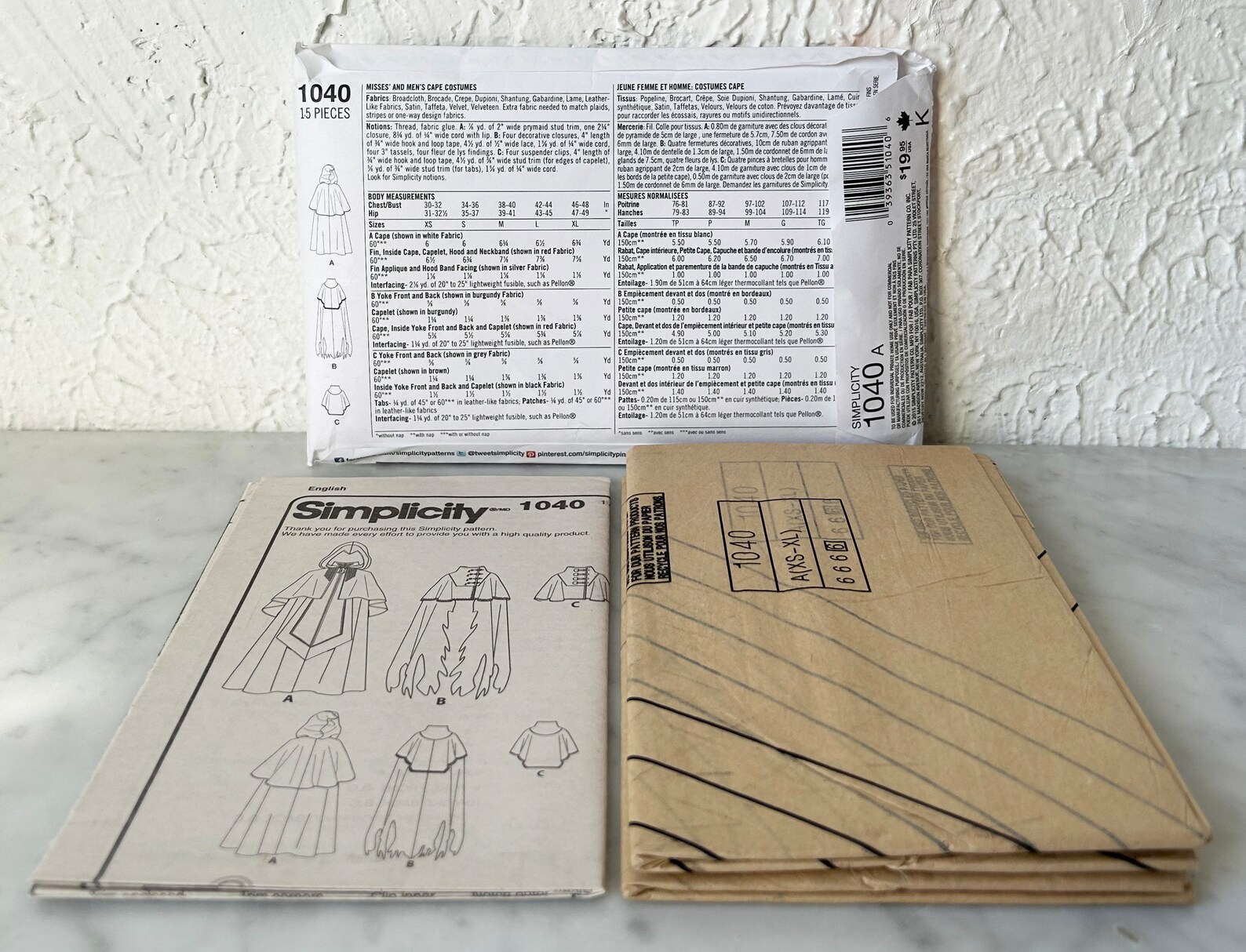 Simplicity Costume Steampunk Hooded Cape Sewing Pattern 1040A Misses ...