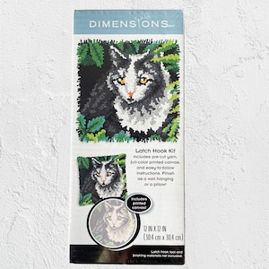 Zestaw haków na zatrzaski do kota firmy Dimensions Kit, 12&quot; x 12&quot;, do powieszenia na ścianie/poduszki, kotek