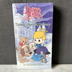 Precious Moments Timmy&#39;s Special Delivery A Christmas Story VHS Tape 1993