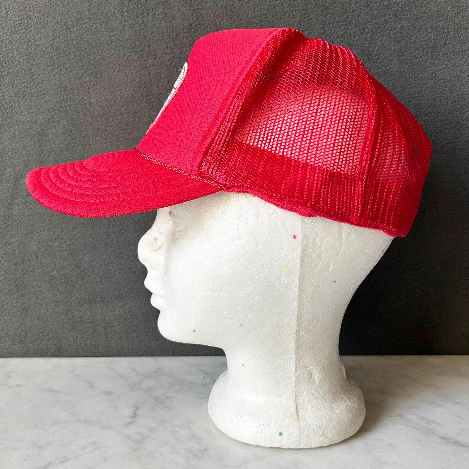 Vintage Snapback Trucker Hat All You Need Is Love Cap Red & White - One Size Vintage All You Need is Love Cap Snapback Trucker Hat Red  main image 2