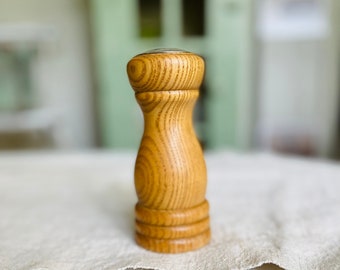 Genuine Vintage Wood Salt Shaker