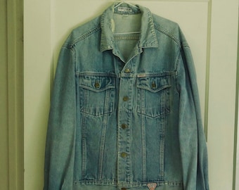 Rare Vintage Mens Guess XL Jean Jacket / Georges Marciano for GUESS? Jean Jacket