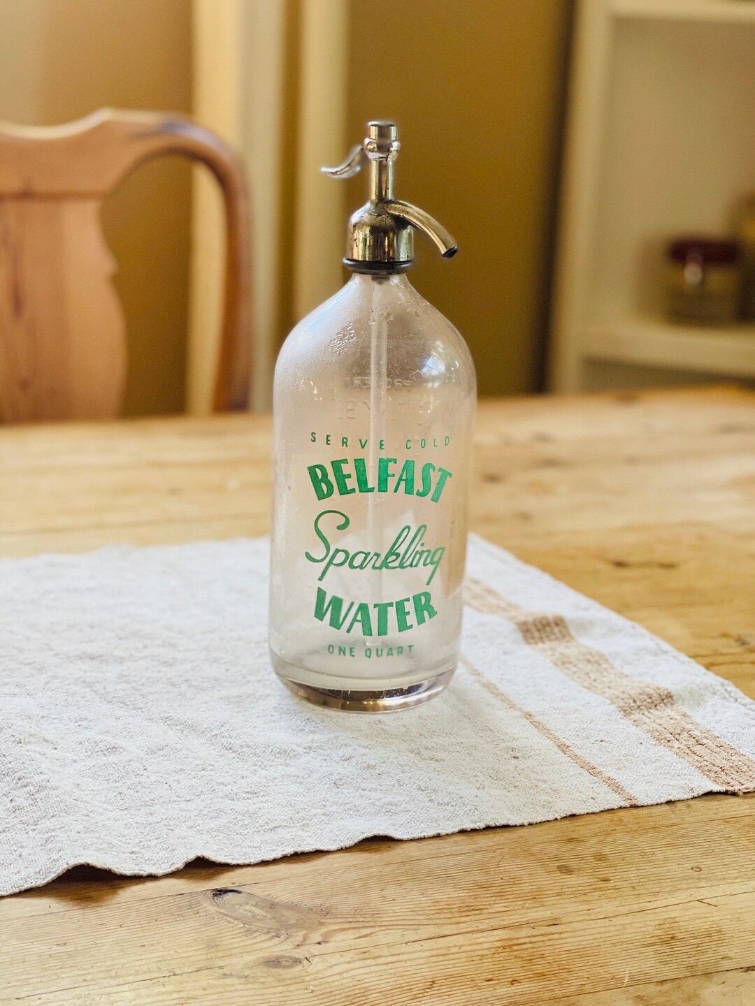 Rare Vintage Green Seltzer Glass Bottle CCBM Co. Antique Etsy