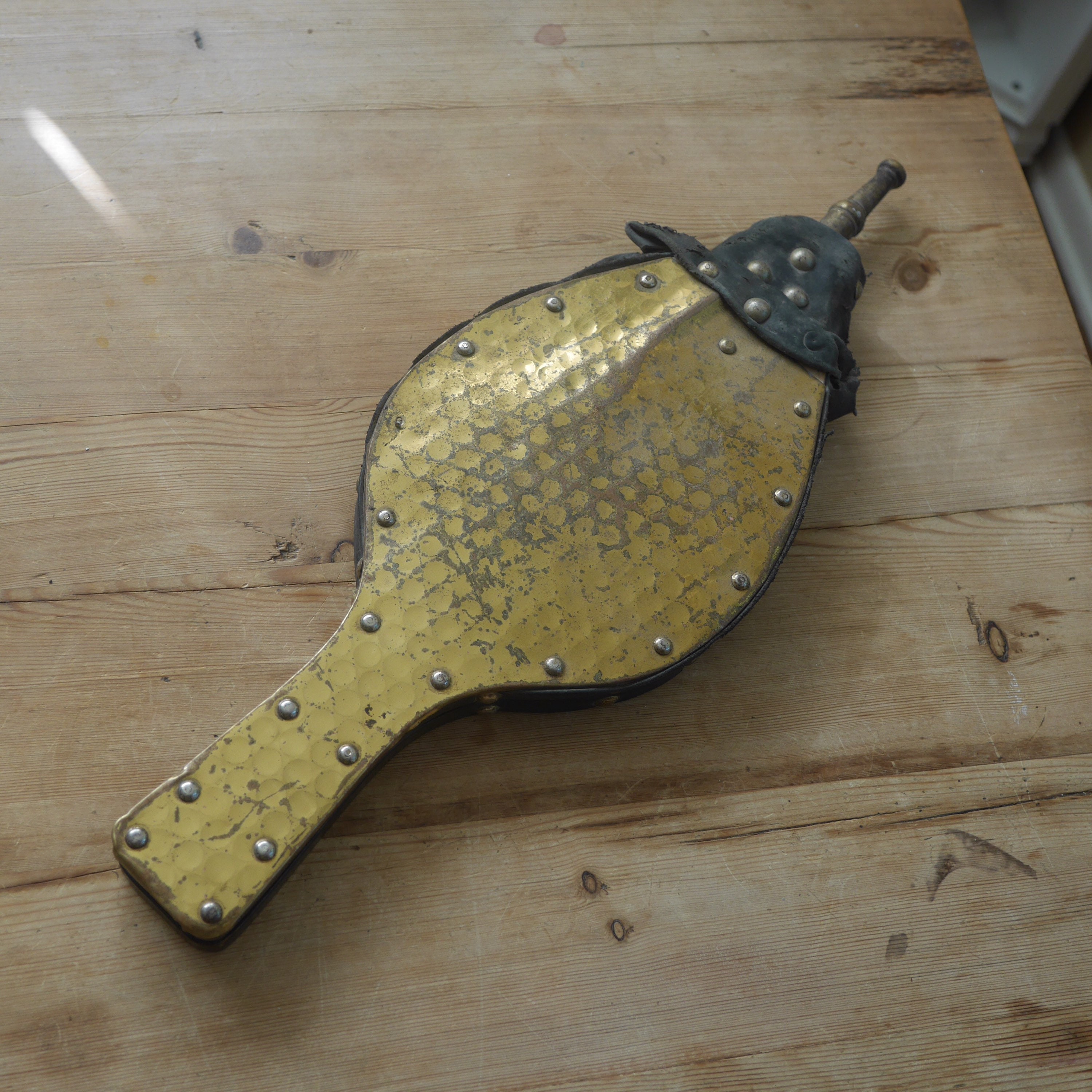 Primitive Antique Brass Bellow / Wooden Fire Blower / - Etsy Singapore