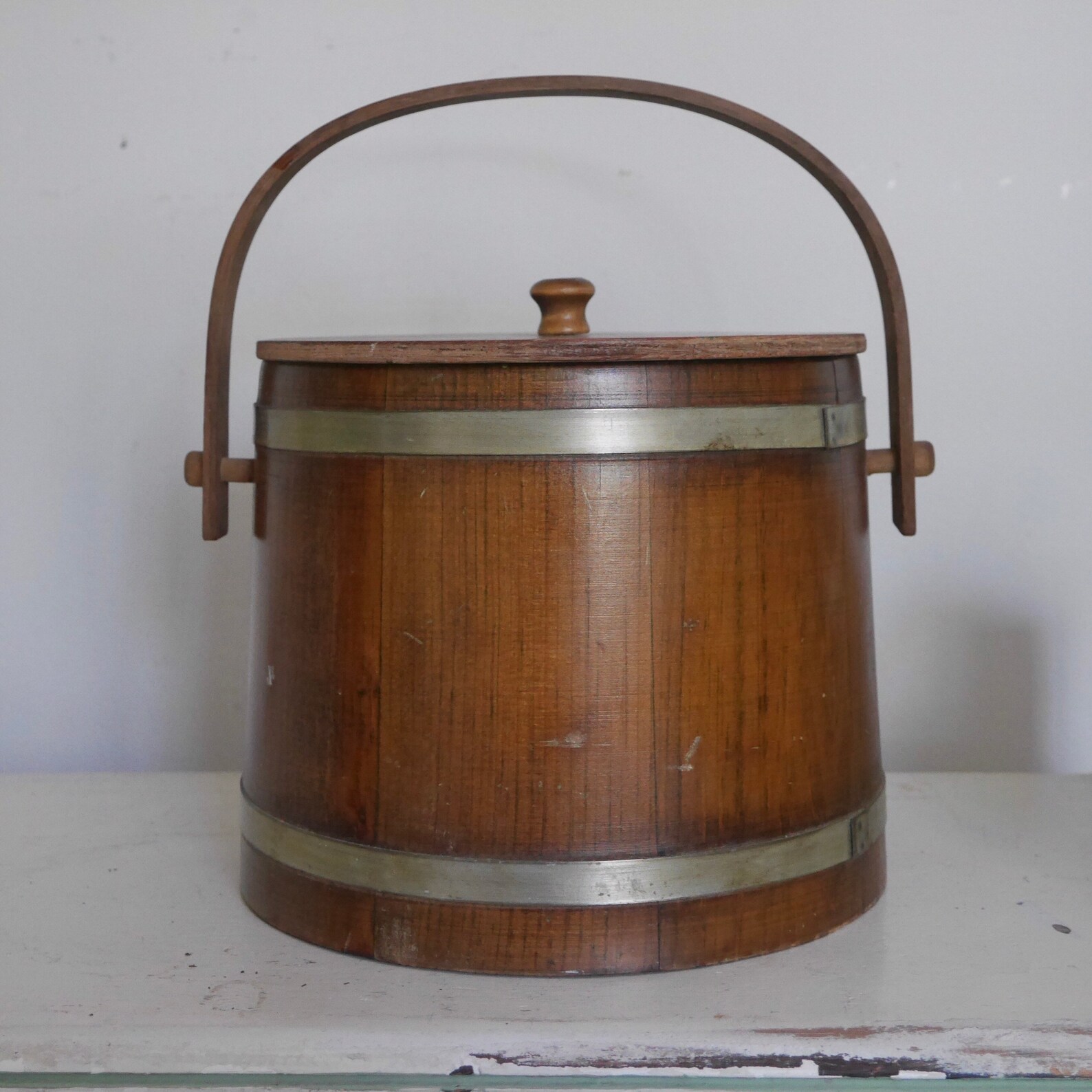 Antique Wood Bucket / Vintage C L Lane Company E Swanzey NH Etsy