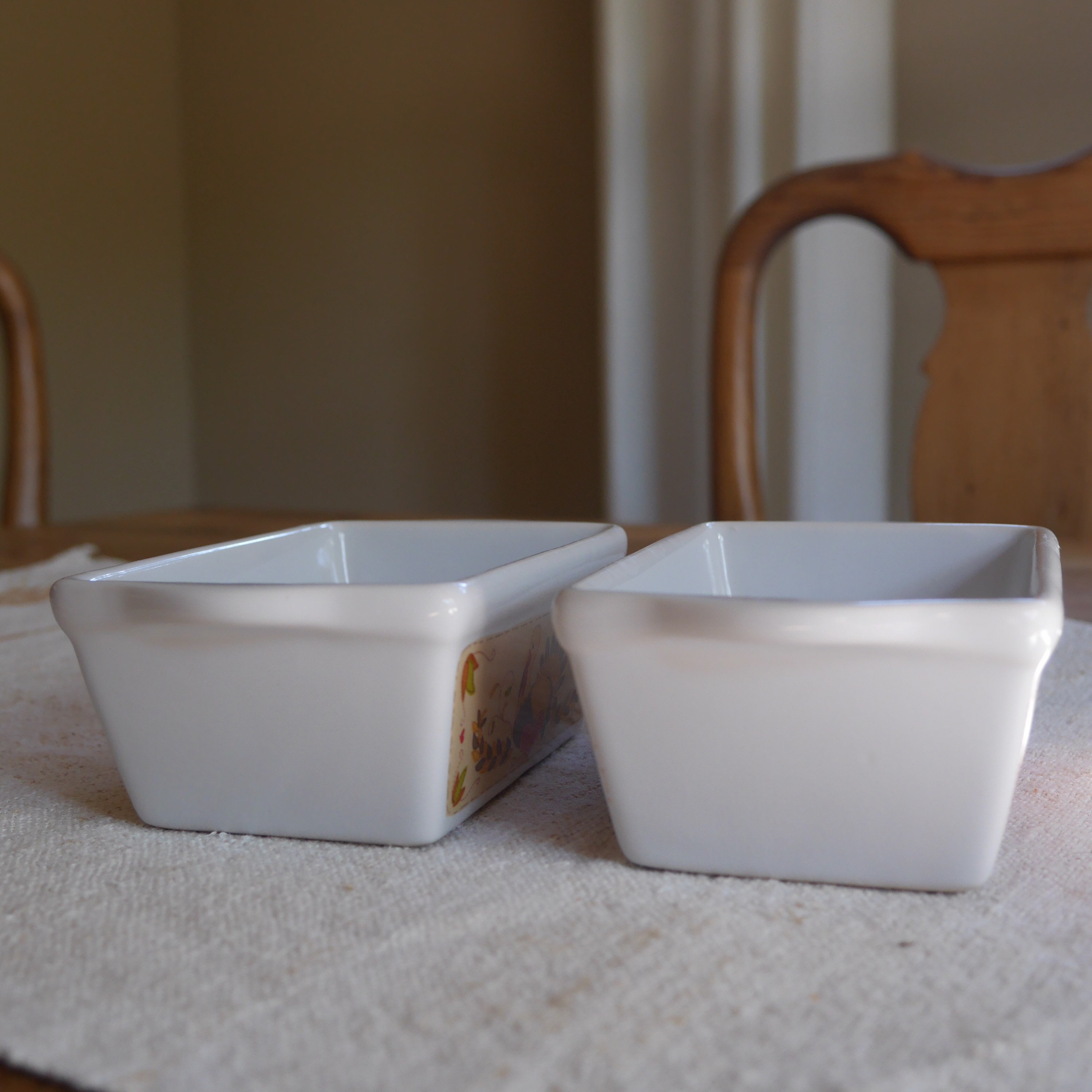 Two Mini Fall Loaf Pans Vintage Fall Mini Bread Pans Etsy