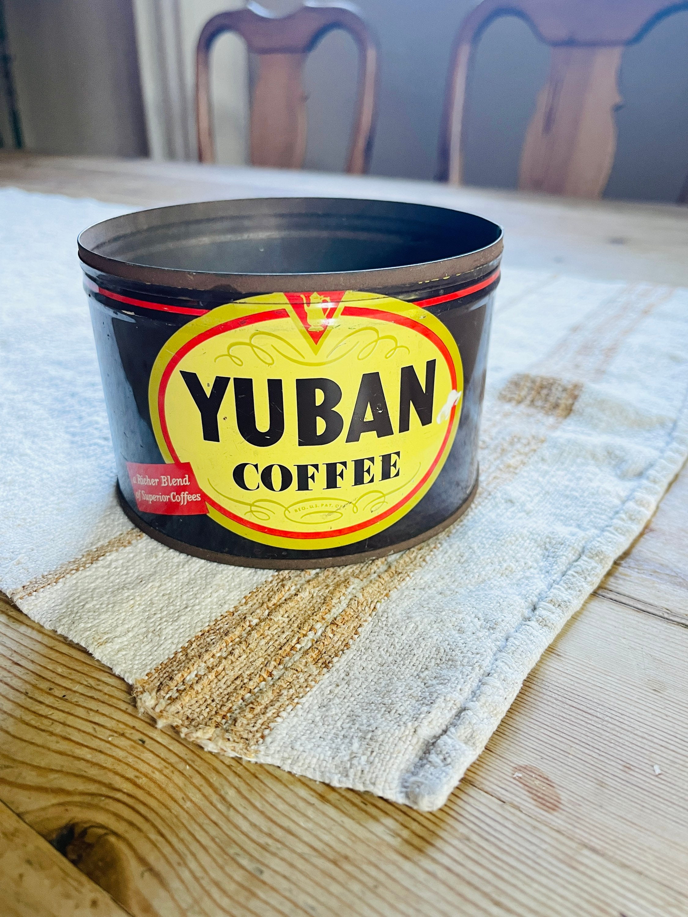 Vintage Yuban & Bliss Coffee Tins circa 1920s-1940s - Sold