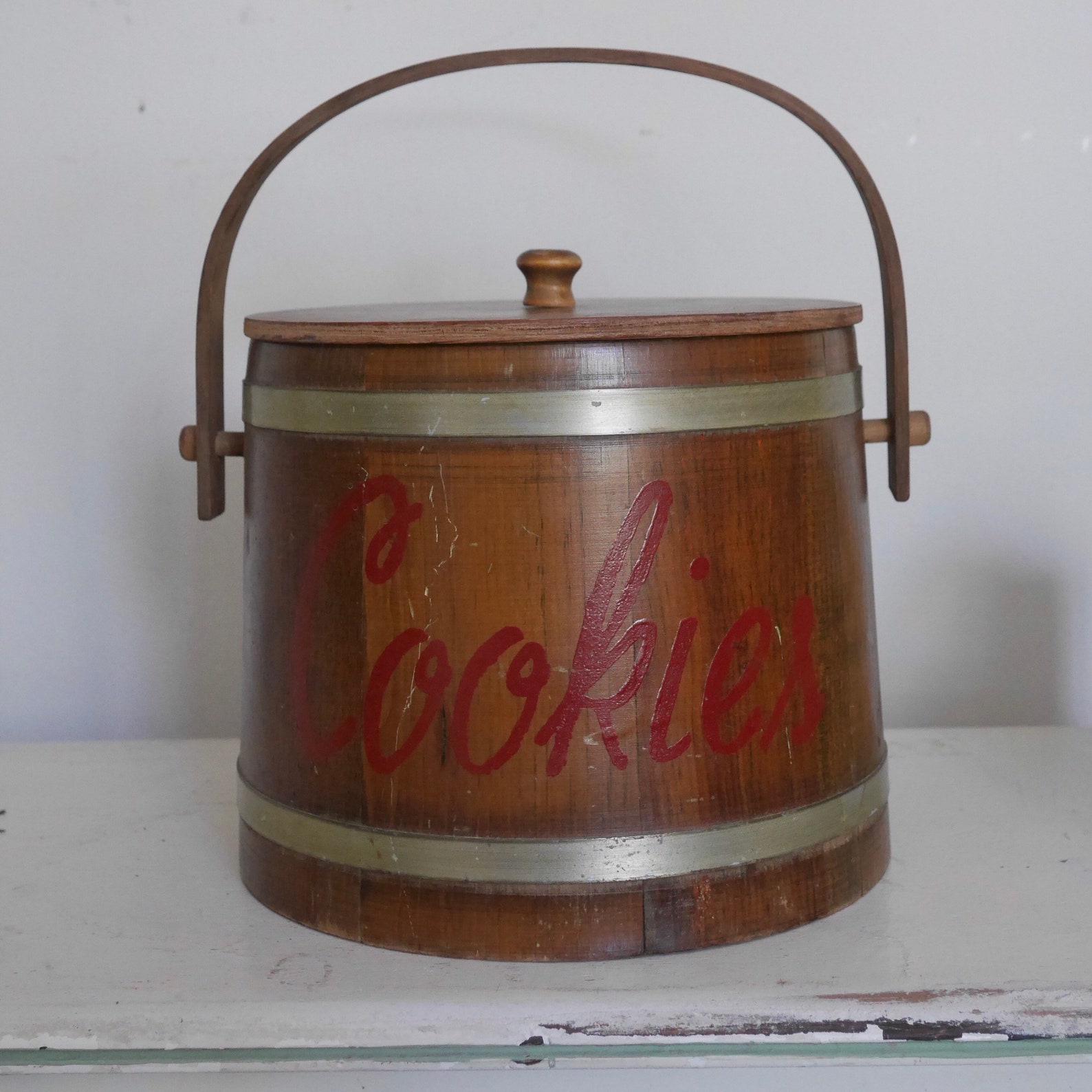 Antique Wood Bucket / Vintage C L Lane Company E Swanzey NH Etsy