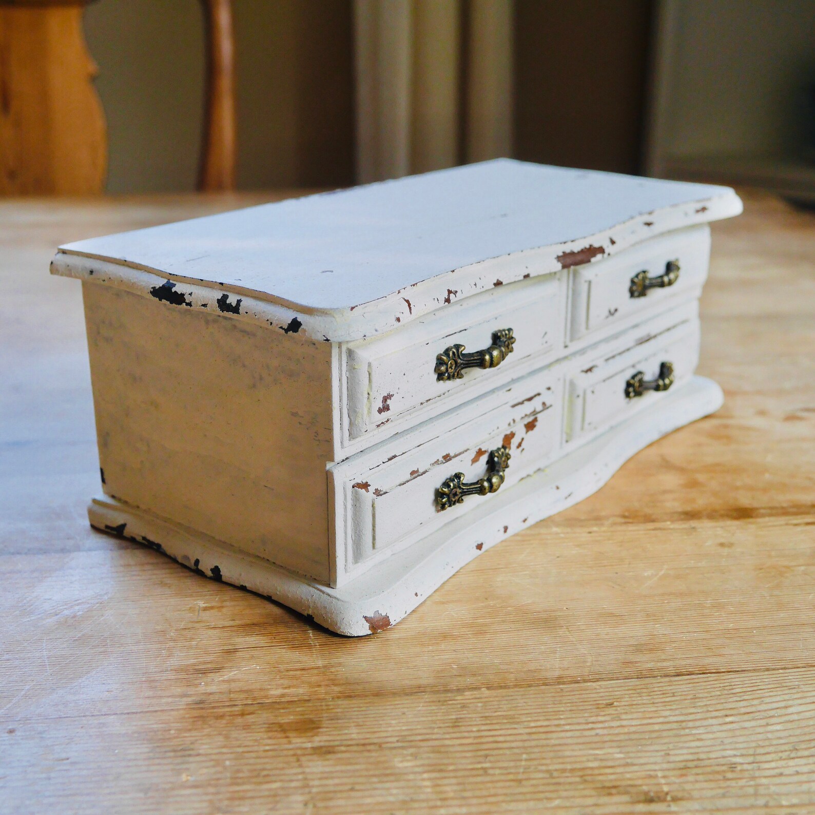 Vintage Centurion Wooden Jewelry Box / Small Chest of Drawers Etsy