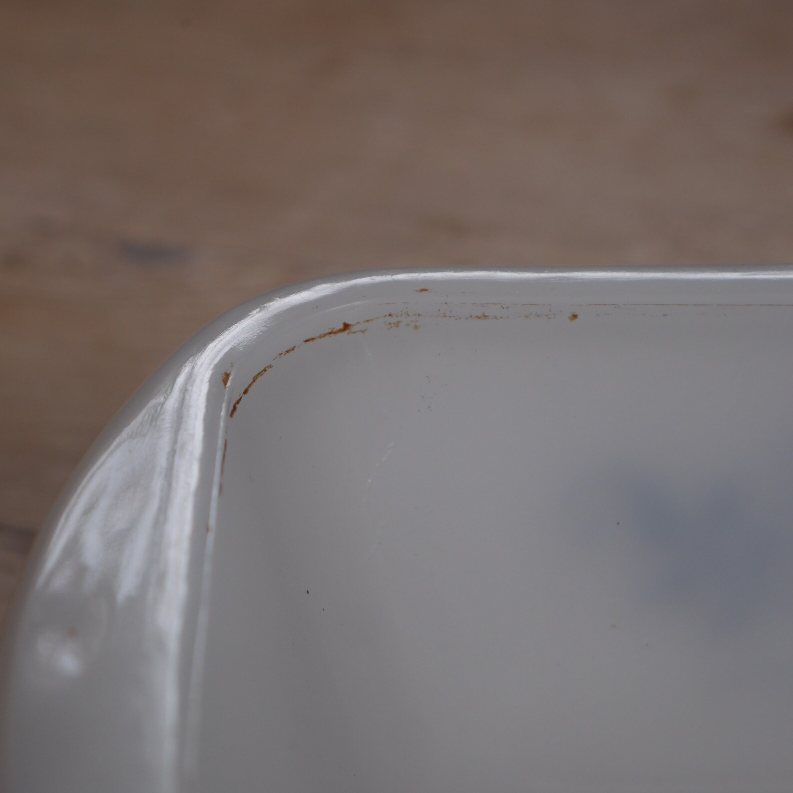 Glasbake Loaf Pan With Blue Flowers / Vintage Milk Glass Loaf Etsy