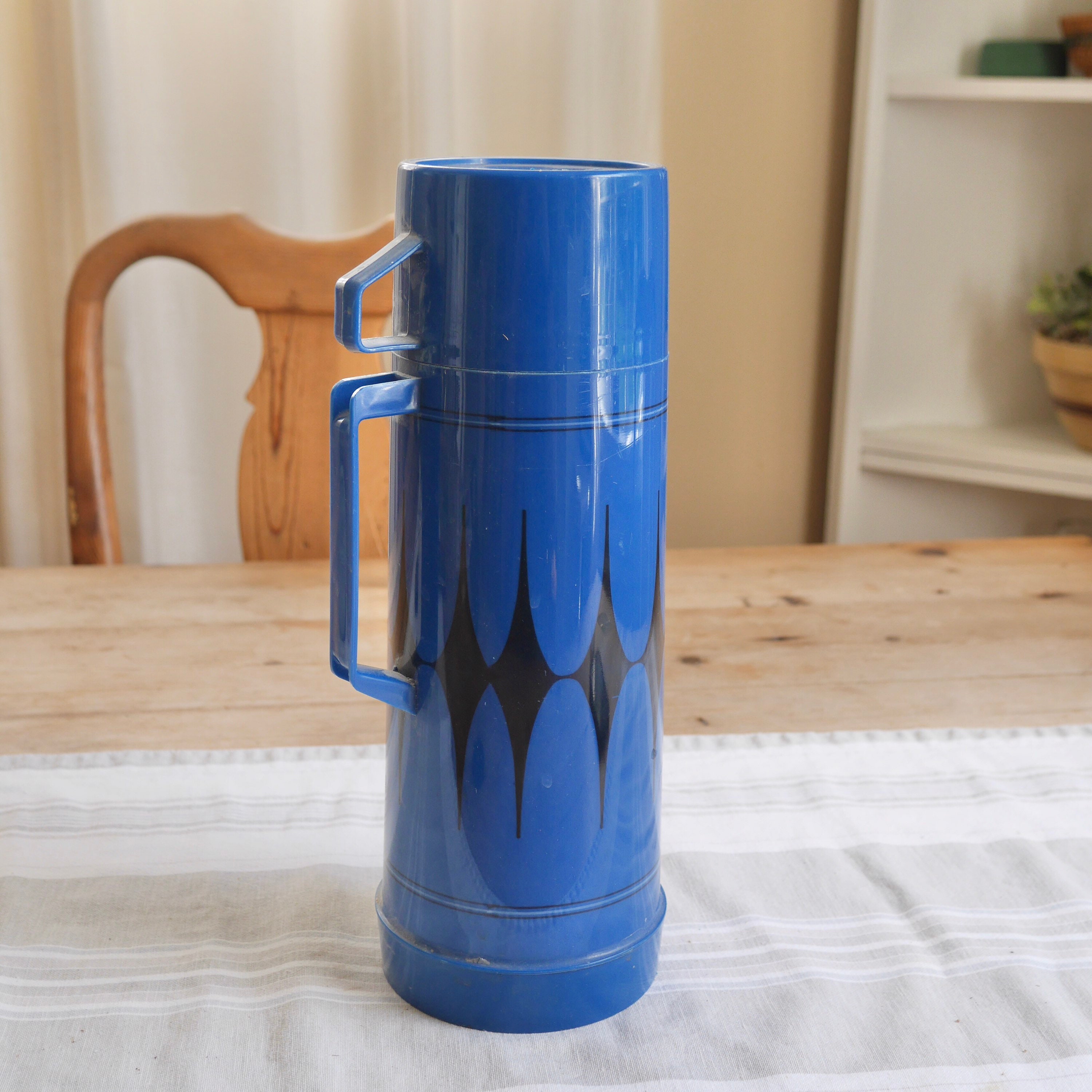 Vintage Aladdin 32 oz Blue Insulated Travel Coffee Mug Tumbler Cup