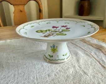 Vintage Victorian Garden Cake Stand by Georges Briard made in Japan