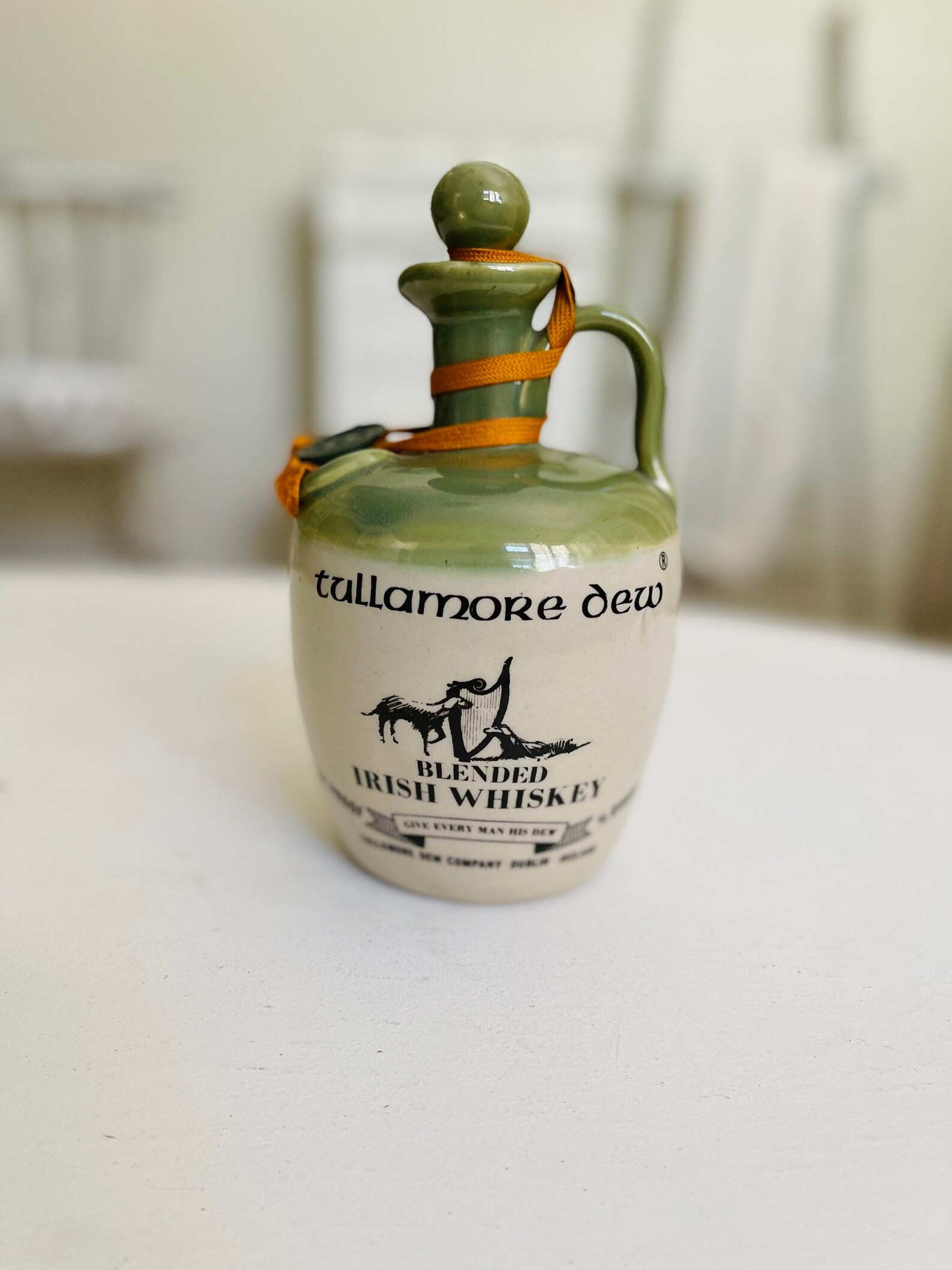 Vintage Irish Whiskey Jug Decanter Tullamore Dew Uisge Baugh Etsy