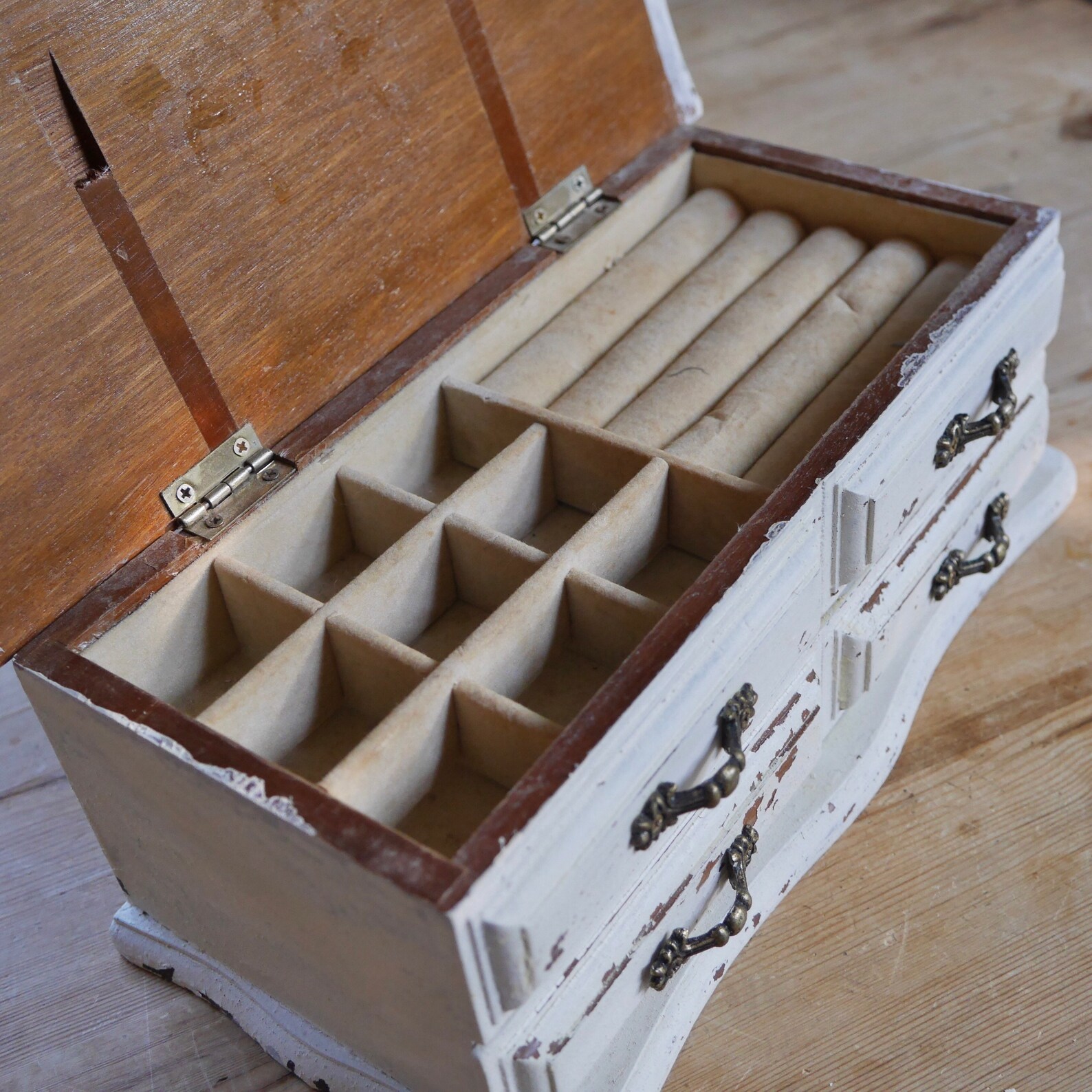 Vintage Centurion Wooden Jewelry Box / Petit coffre de tiroirs Etsy